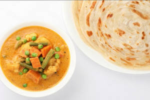 Parotta & Veg Curry