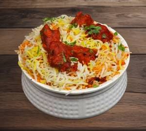 Chicken Fry Biryani[700 Gram] With Raitha