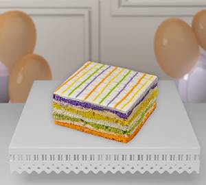 Eggless Rainbow Cake 500 Grams