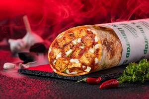 Fiery Schezwan Paneer Shawarma