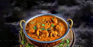 Mushroom Mattar Masala [Medium]