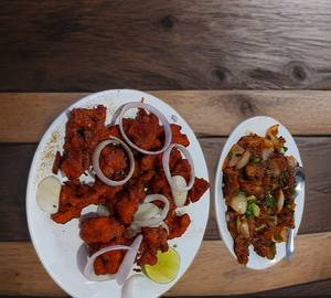 Chicken Lollipop with chicken 65 Combo