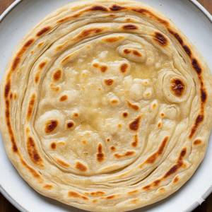 4 Sada  Plain Paratha + Aloo Tamatar Sabji + Salad + Achar + 1 Mouth freshner