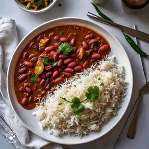 Rajma Raseela with Rice