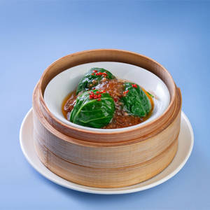 Wrapped Chicken In Pak Choi With Szechuan Sauce