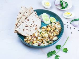 Boiled Egg Bhurji With Bread