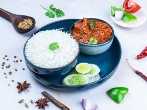Kadhai Chicken With Rice