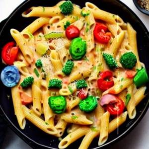Rainbow Fizz Penne Pasta