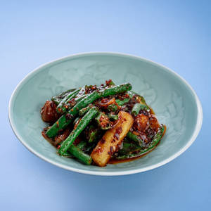 Spicy Aubergine Okra And French Beans
