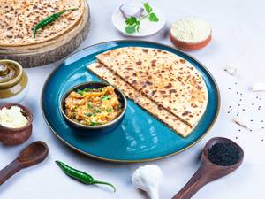 Sattu Paratha With Baingan Chokha