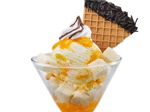 Mango & Cream Gelato Sundae