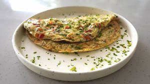 High Protein Masala Omlette (2 Whole Eggs + 1 Egg White)