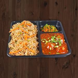 Veg Manchurian with Veg Noodles