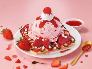 Merry Berry Strawberry Signature Waffle.
