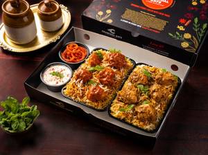 Spicy Dum Chicken & Lucknowi Chicken Biryani Sampler