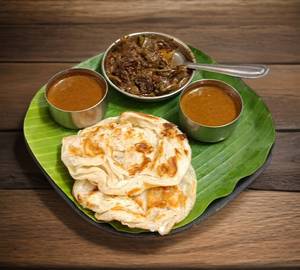 mutton varuval with 2 dosa