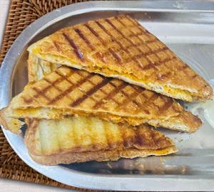 Aloo tikki sandwich GRILLED IN DESI GHEE