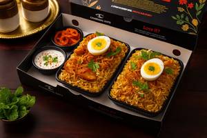 Charcoal Egg & Dum Spicy Egg Biryani Sampler