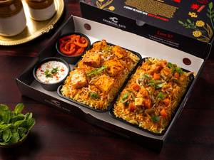Charcoal Veg & Dum Kathal Biryani Sampler