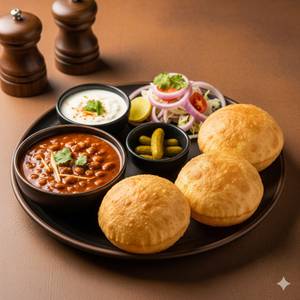 3 Paneer Bhature with Chole