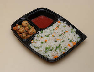 Veg Fried Rice & Gobi Manchurian