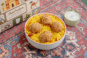 Saffron Rice With Falafel