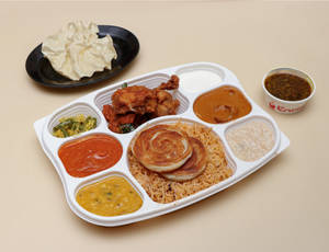Special Biryani Rice Thali