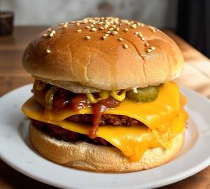 Paneer extra cheese burger