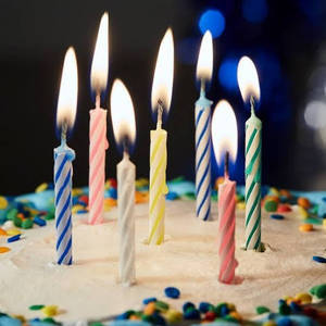 Mini Birthday Candles Set 10 Pieces