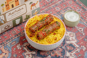 Saffron Rice With Adana Kebab