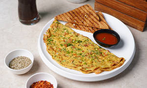 Qube Cafe Masala Cheezy Omelette