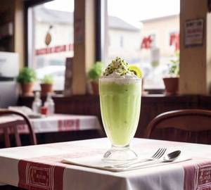 Zesty Green Kiwi Milk Shake ( 350 Ml)