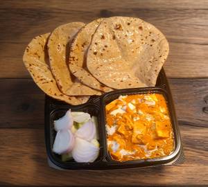 Butter paneer masala with 4 chapati