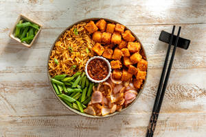 Korean - Crispy Potato Gochujang Rice Bowl