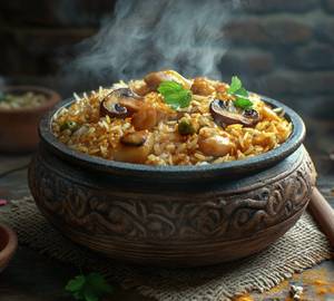 Paneer Mushroom Fired Rice [500 Ml]