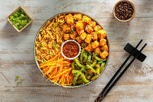 Chinese - Schezwan Paneer Rice Bowl + Coke Can + Schezwan Dip