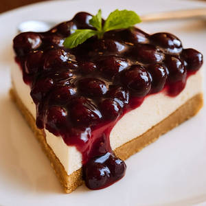 Blueberry Cheese Cake Slice