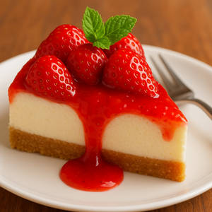 Strawberry Cheese Cake Slice