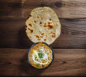 Paneer Kadhai (300 Ml Container) With 2 Tandoori Roti