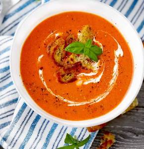 Roasted Tomato & Bell Pepper Soup 