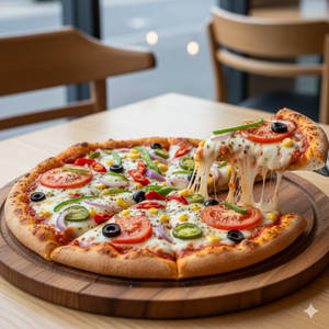 Veggie Feast Pizza (Thin Crust)