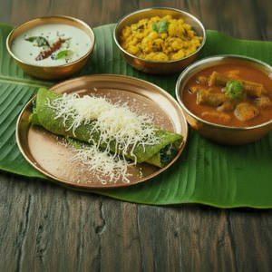 Cheese Palak Masala Dosai (2pc)
