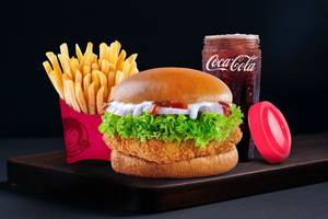 Classic Veggie Burger Combo (Railway Cutlet)