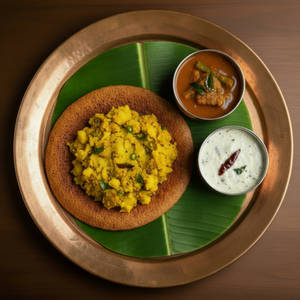 Ragi Masala Dosai (2pc).