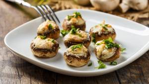 Cilantro Stuffed Mushroom 