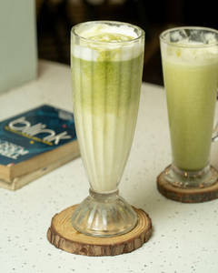 Matcha With Coffee Popping Boba
