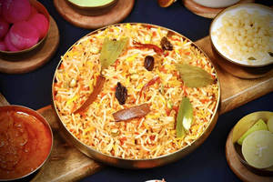 Plain Dum Biryani With Raita Or Gravy (serves 1-2)