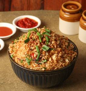 Veg Burnt Garlic Fried Rice