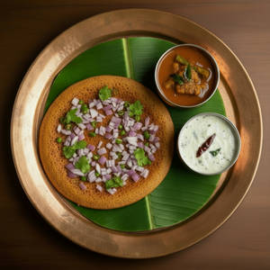 Onion Ragi Uttapam