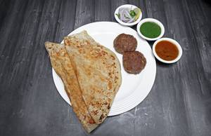Galouti Mutton Kebab With Malabar Parotta